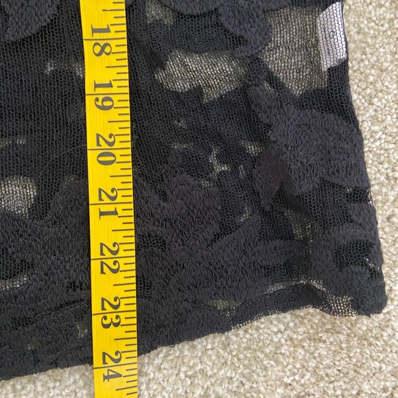 NWT designer Karen Harman black lace back exposed zipper blouse size medium - Picture 10 of 15